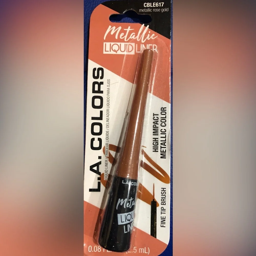 2pack high‎ impact matte & metallics fine tip brush liquid eyeliners new